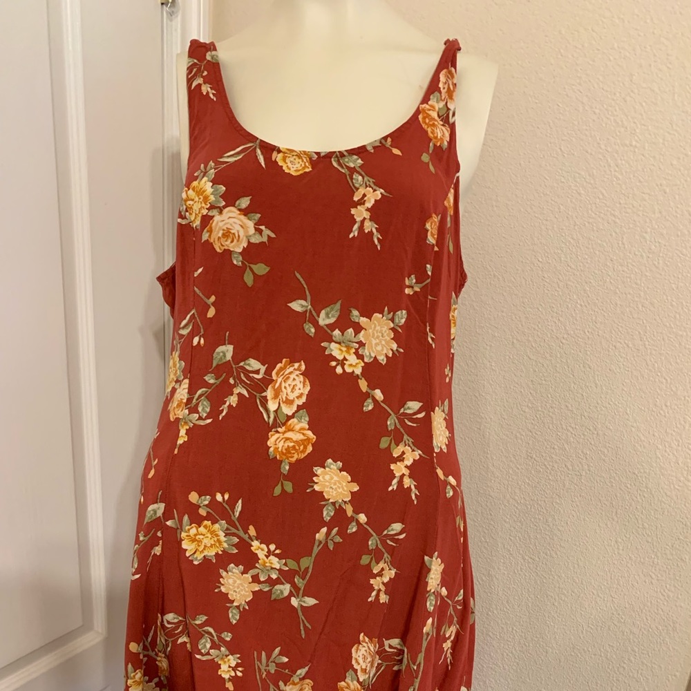 Red Floral Mini Dress